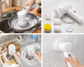 Electric Cleaning Brush, Electric Rotary Cleaning Brush with 3 Brush Heads Insulator Polisher Bathroom Shower Tub Kitchen Stove Floor Car